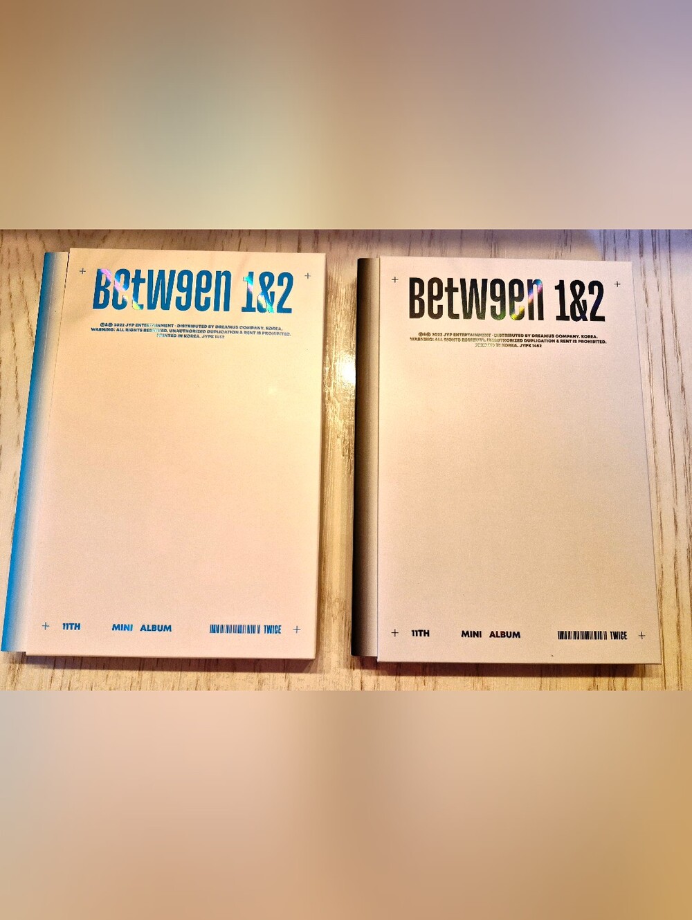 2022 TWICE Between 1&2 Black & Blue Albums Lot Photocards Posters K-Pop Like New